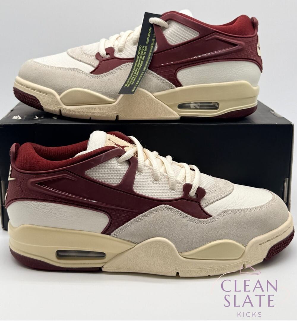 WMNS Air Jordan 4 RM Sail Dark Team Red Coconut Milk Women's 8 NIB